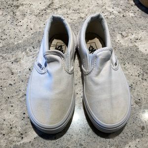 White kid’s Vans!